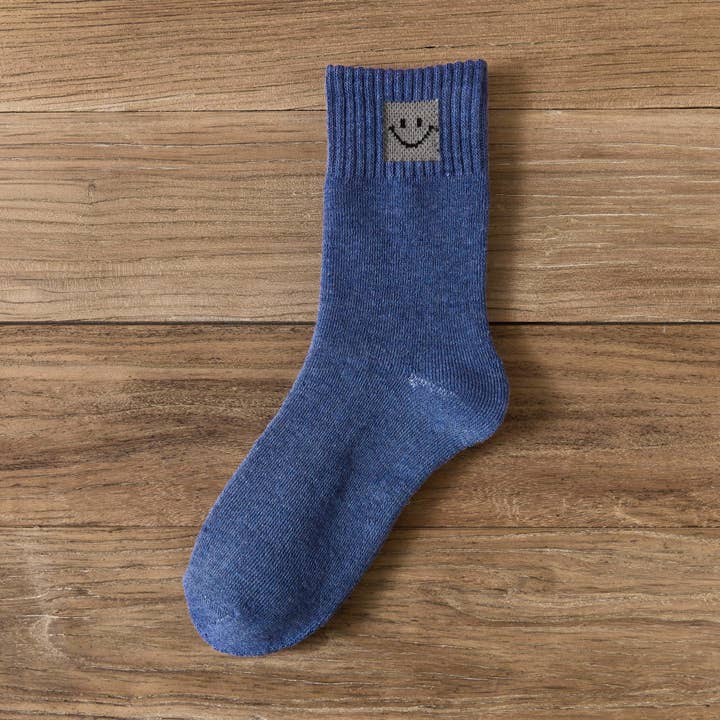 MKS America - Wholesale Socks - Women's - Smiley Face Icon Fleece Socks9