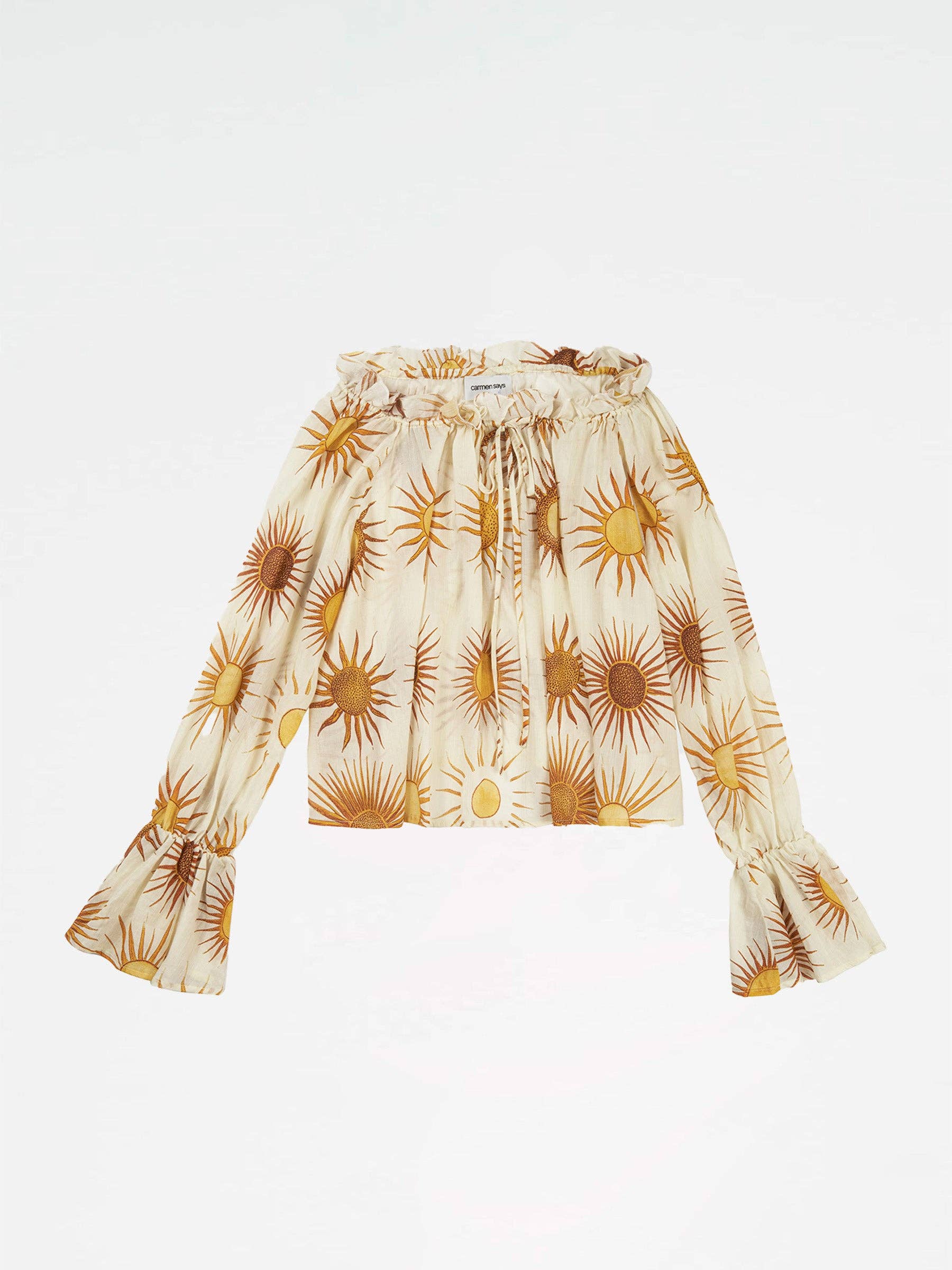 CARMEN SAYS - Wholesale Blouse - Women's - Marisol Sun-Printed Top0