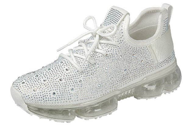 Mars Sky Shoes Wholesale - Vente Baskets tendance – femme - Pack de 18 paires de baskets transparentes en Flyknit avec strass pour femmes Forever FLOW-22 - 18,45/paire6