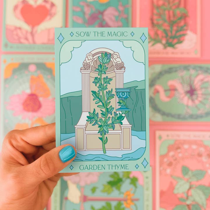 Sow the Magic - Wholesale Tarot Cards - Garden Thyme Tarot Garden + Gift Seed Packet