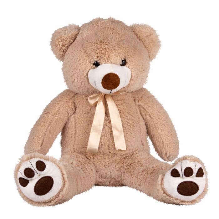 Grote beige pluche teddybeer 23" voor wholesale door STP
