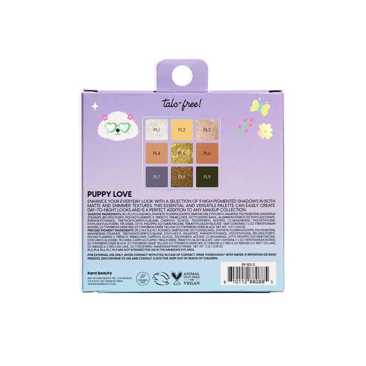 Kara Beauty - Wholesale Eyeshadow palette - PUPPY LOVE Creative Beauty Palette6
