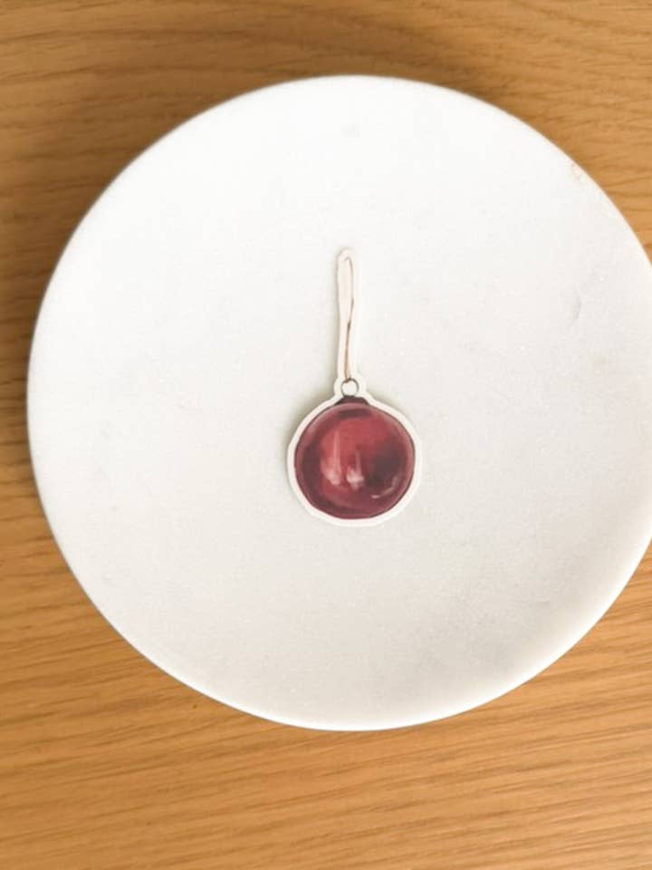 Glass Ornament Sticker for wholesale by The Tiny Bookshelf