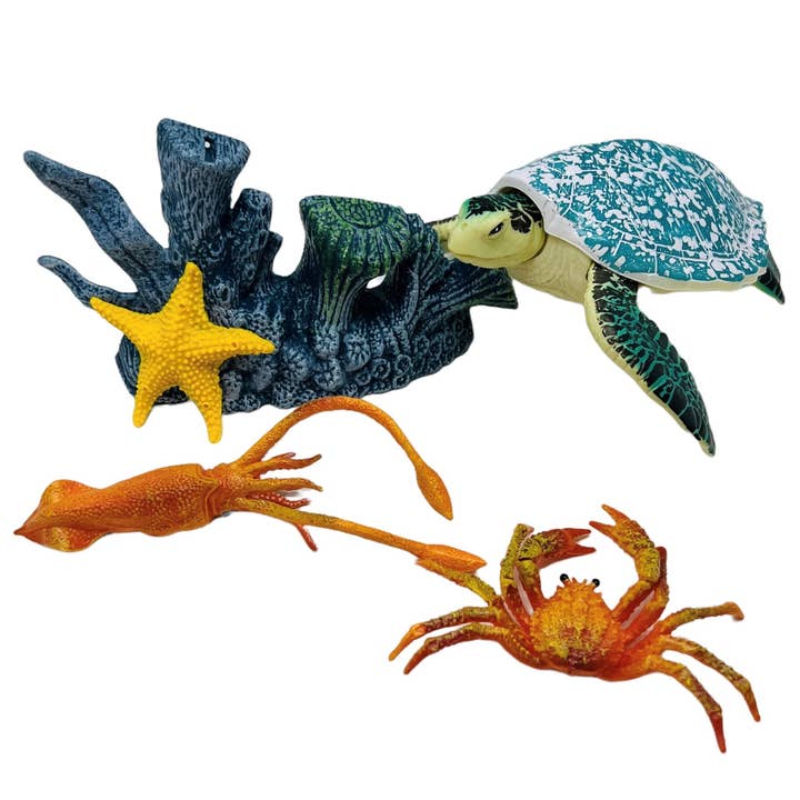 Mighty Ocean creatures 5pc set for wholesale by TEDCO Toys