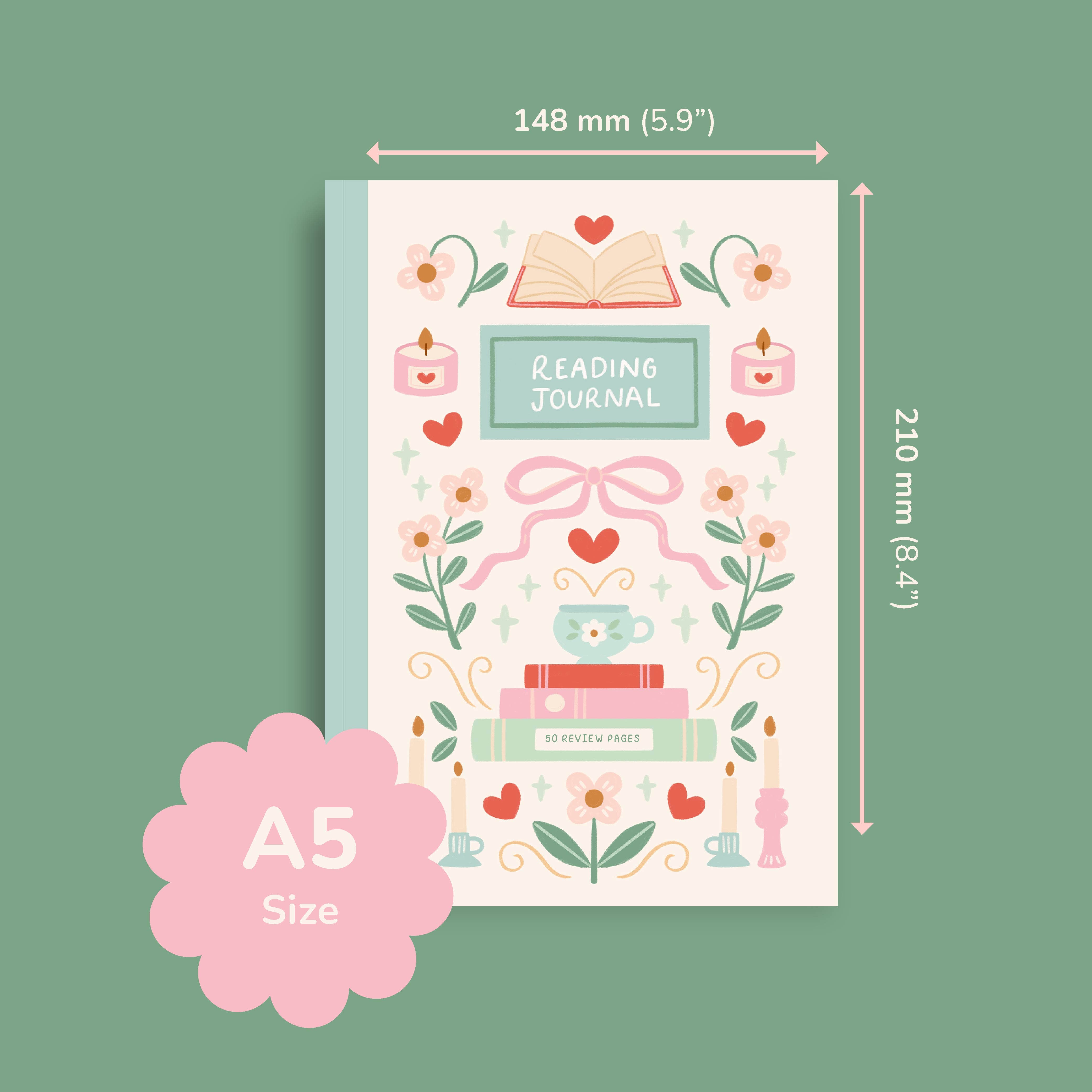 Hopscotch Paper Co. - Vente Journal intime - Journal de lecture – Carnet de critique de livre de 50 pages6