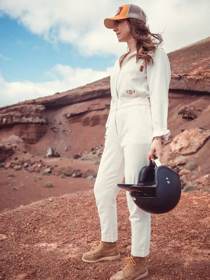 AVIATOR JUMPSUIT - IVORY for wholesale by WILDUST