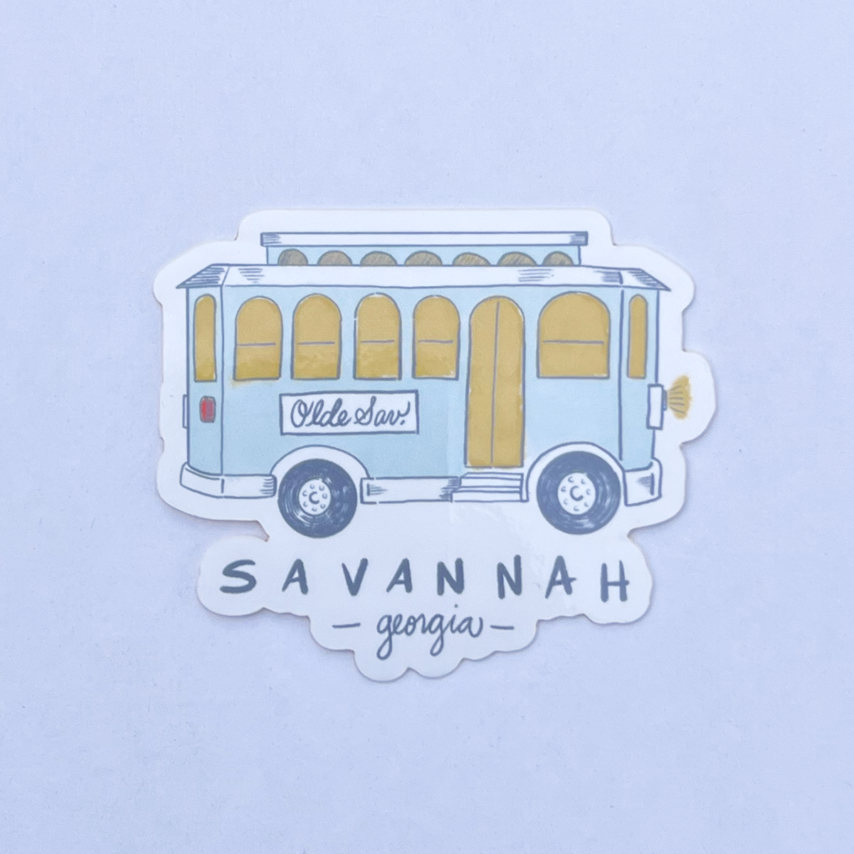 L. R. Fern - Wholesale Sticker - Savannah Trolley Sticker1