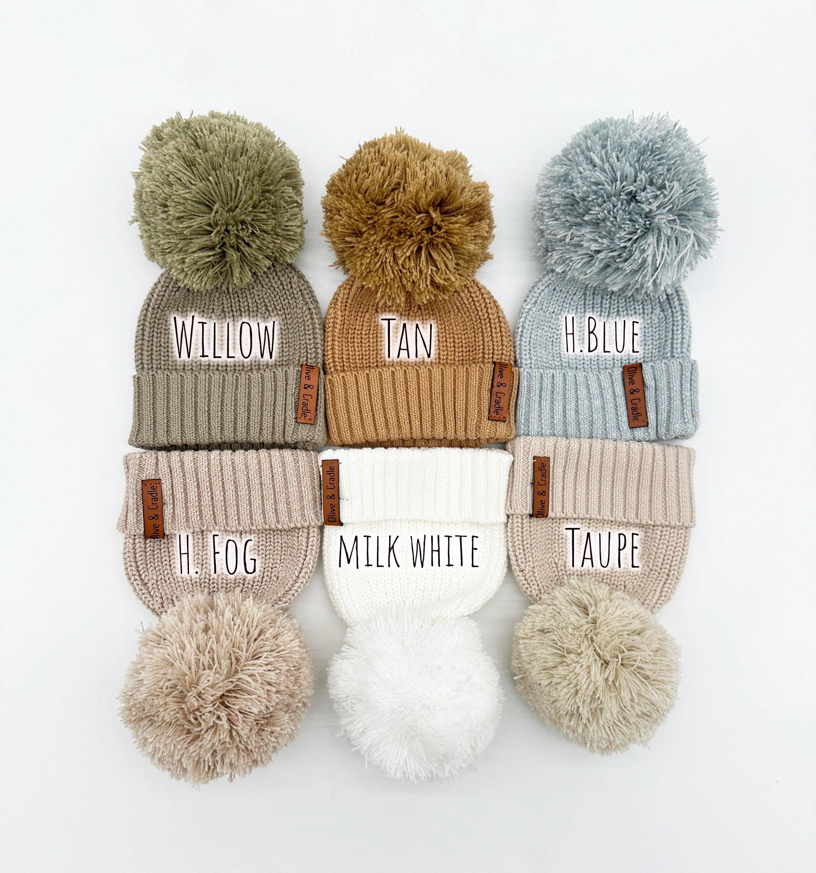 OLIVE & CRADLE - Wholesale Beanie - Kids - Cotton Knit Pom Beanie2