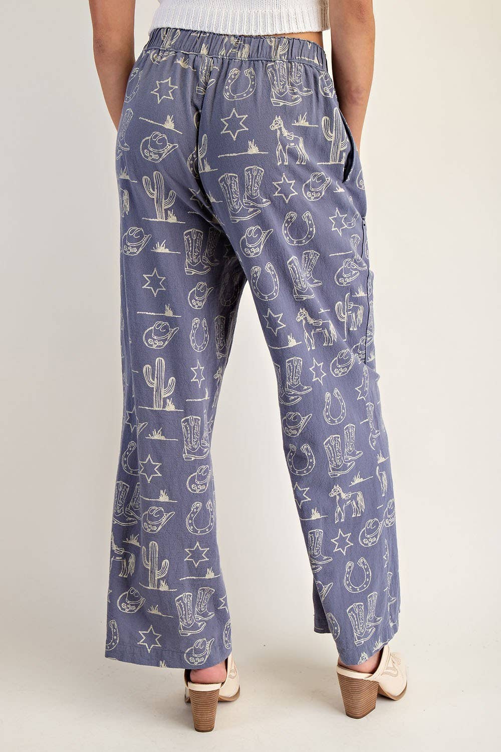 Peace Love Line - Wholesale Pants - Women's - PL8292 - STONE WASHED WESTERN PATCH POCKET PANTS15
