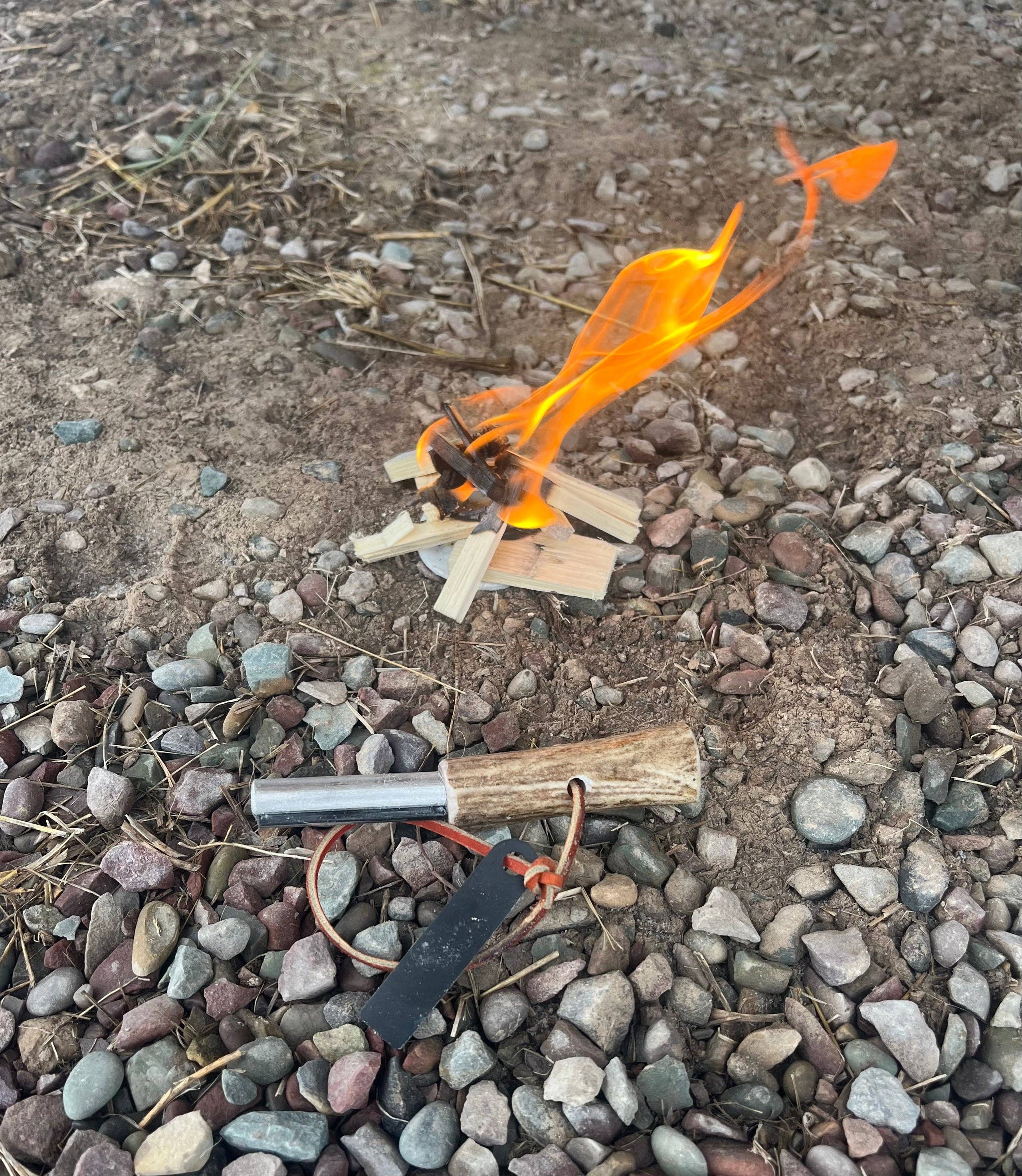 Montana Antler Mercantile - Wholesale Lighter - Elk Antler Fire Starter – Outdoor Survival Tool2