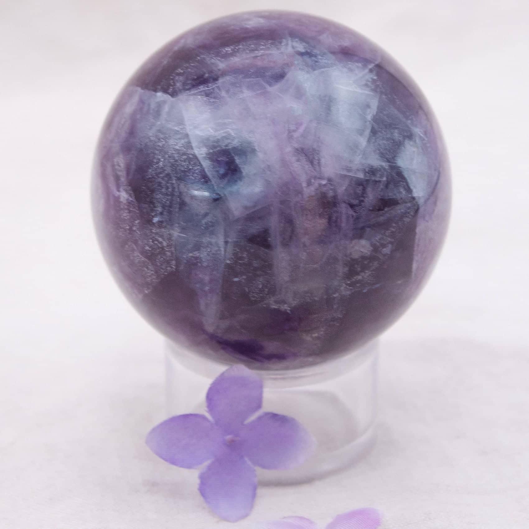 Tiny Rituals - Wholesale Spiritual Stone/Crystal - Rare Rainbow Fluorite Spheres - AAA Premium Quality119