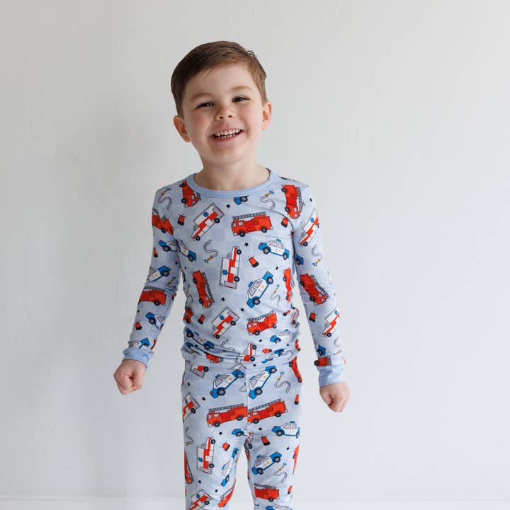 LMK Designs - Wholesale Sleepwear Set - Kids - First Responder 2pc PJ Set0