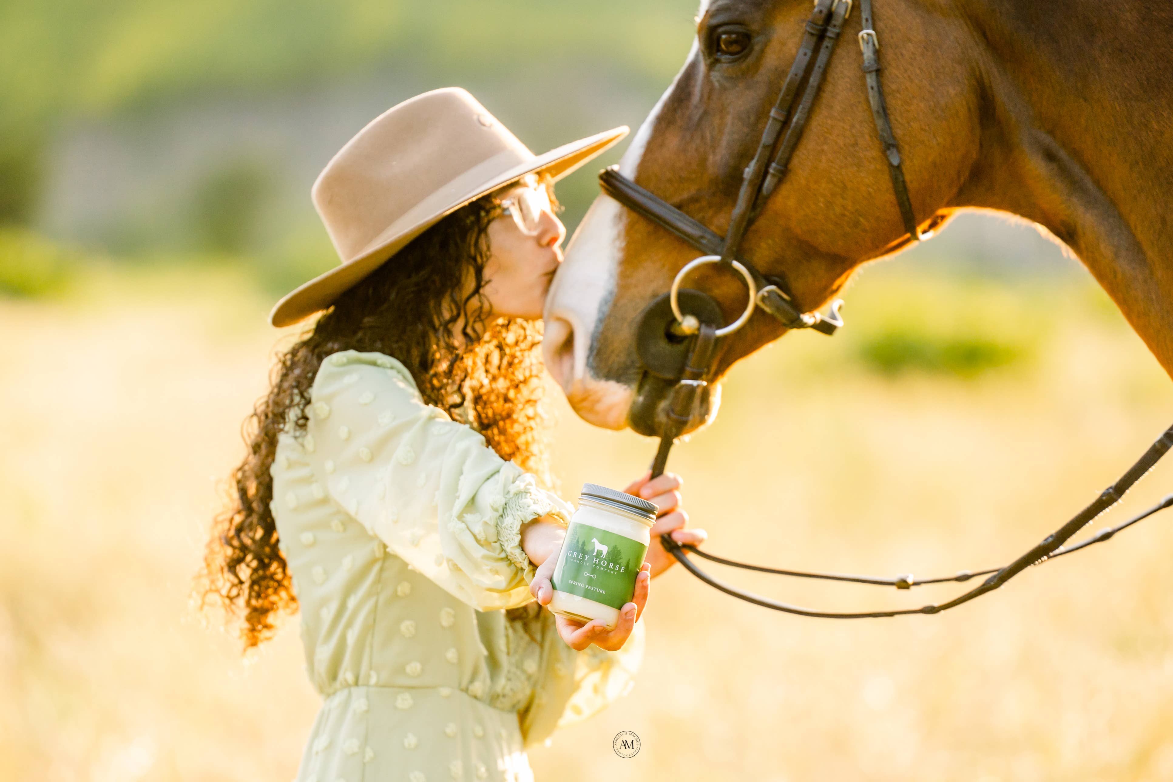 Grey Horse Candle Company - Wholesale Jar/Filled Candle - Spring Pasture Soy Candle - CLOSEOUT1