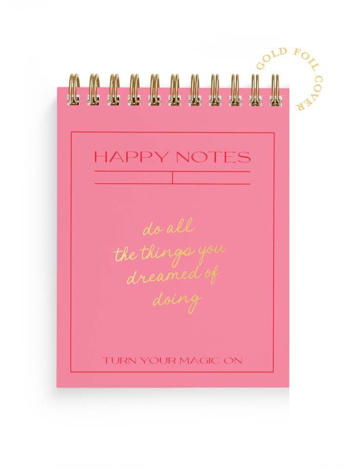 Do All The Things Happy Notes Mini Notebook for wholesale by Sublime & Co.