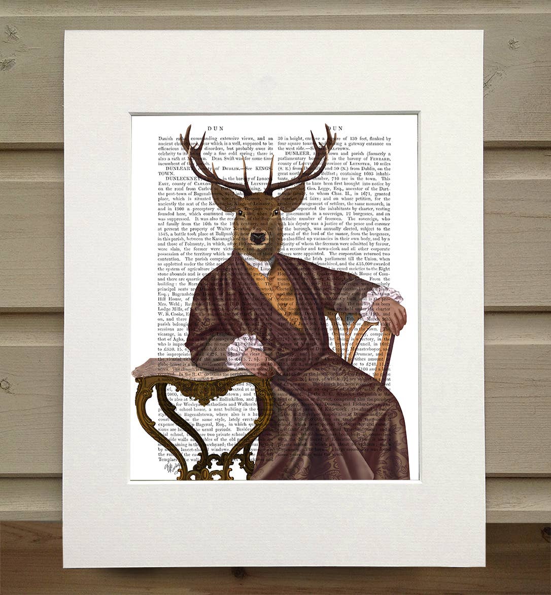 FabFunky Ltd - Wholesale Art Print - Illustrious Deer Book Print / Art Print / Wall Art0