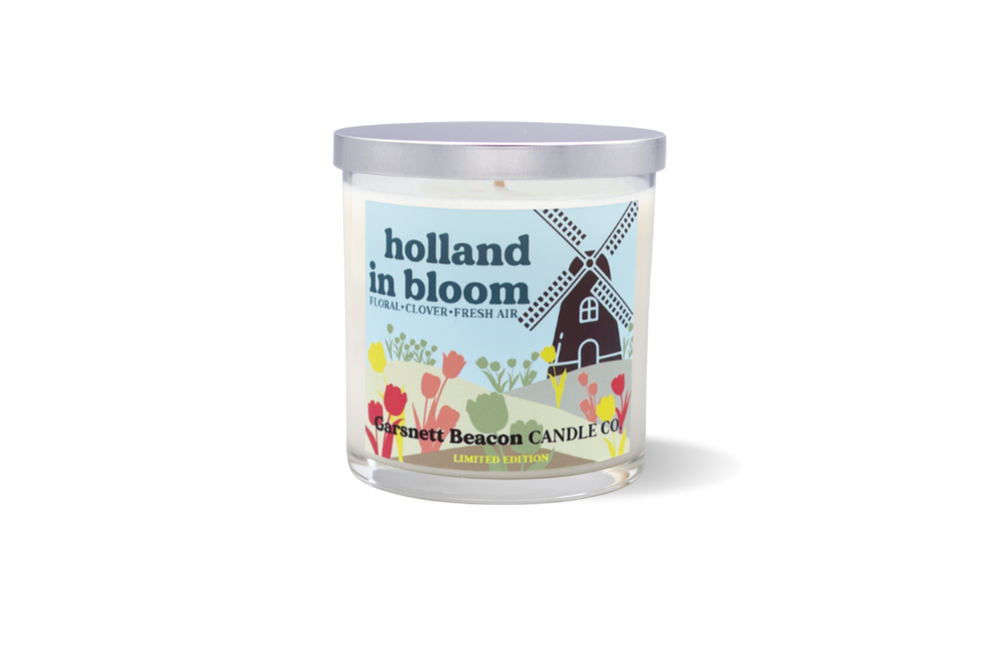 Garsnett Beacon Candle Co. - Wholesale Jar/Filled Candle - Holland In Bloom Tulip Time Holland Michigan Candle - Tulip, Floral, Ozone Scent1