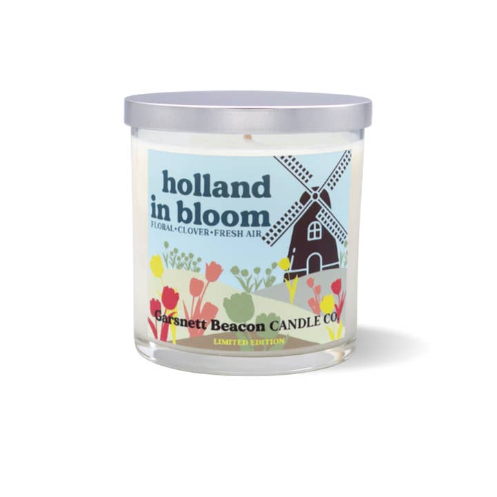 Garsnett Beacon Candle Co. - Wholesale Jar/Filled Candle - Holland In Bloom Tulip Time Holland Michigan Candle - Tulip, Floral, Ozone Scent1