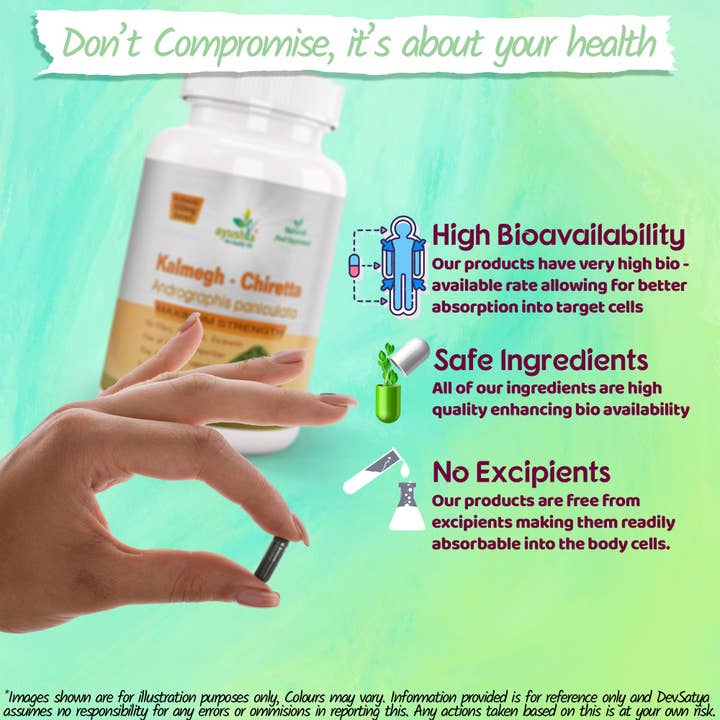 DevSatya Ltd Aushadh, Ayushya, Divyaherb – wholesale Oral supplement/vitamin – Kalmegh (Andrographis Paniculata / Green Chirata) Capsule6