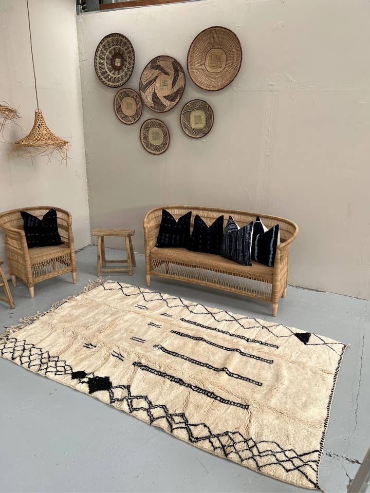 Tappeto Beni M'Rirt "Arcila" 250X150 cm | 8.50 x 5.00 ft per la vendita all'ingrosso da parte di Okrë Shop