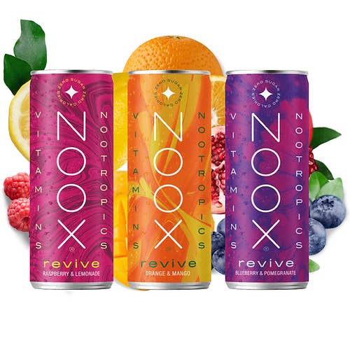 NOOX Power - Wholesale Sports/Energy Drink - NOOX REVIVE Mixed Box - Case of 12 x 4 of Each Flavour