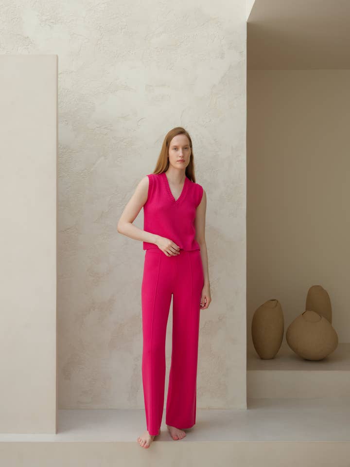 Lèmme - Wholesale Pants - Women's - Cashmere Mix Solid Trousers29