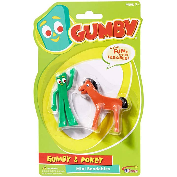Gumby and Pokey Mini 3" Bendable for wholesale by NJ Croce Co., Inc.
