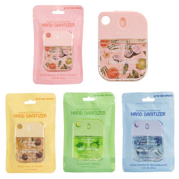 Assorted Scent Hand Sanitizer Spray 48ct, 1.2 oz for wholesale by United Scents