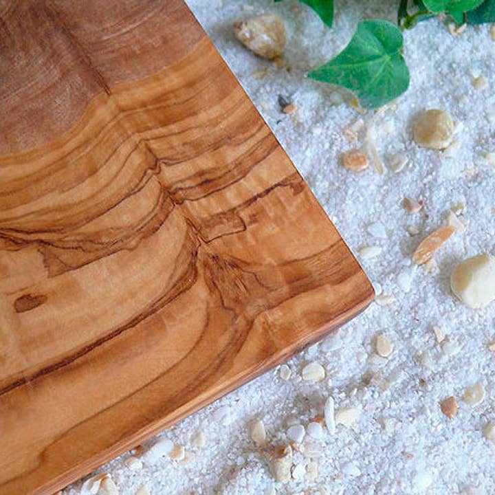 olivenholz-erleben - Wholesale Cutting board - Smoking board/smoking plank smoking olive wood approx. 25 x 15 cm5