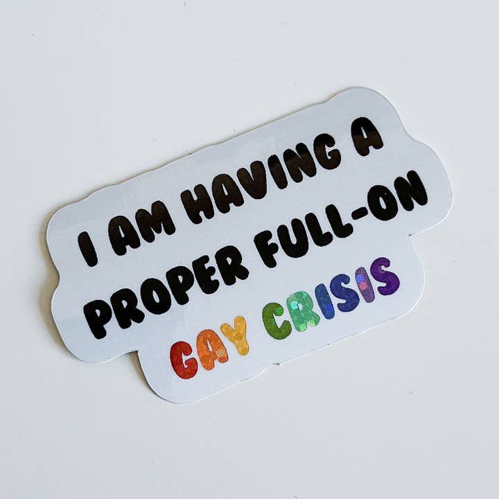 adesivos LGBTQ com glitter de crise homossexual por atacado de Daisy Buffet