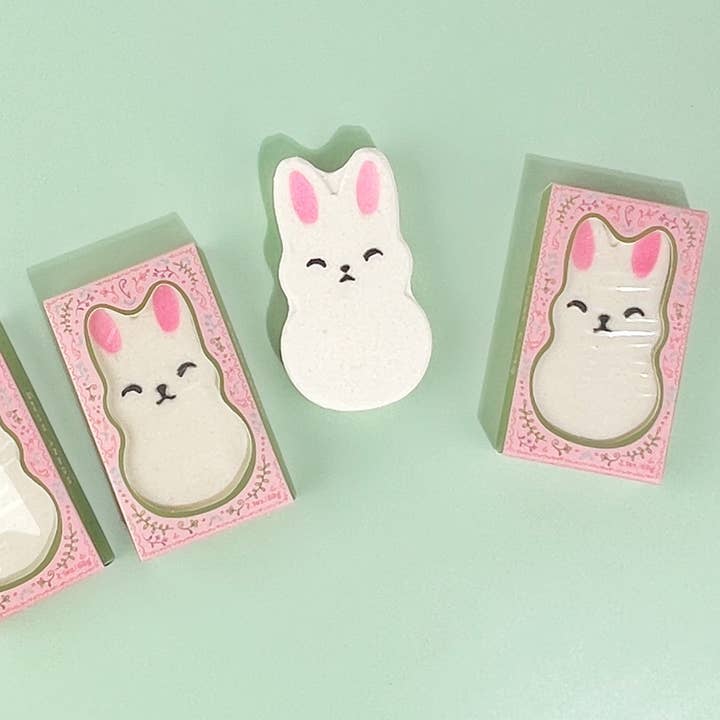 Sow the Magic - Wholesale Bath bomb/fizz - Little Bunny Strawberry Bath Bomb with Shea Butter5