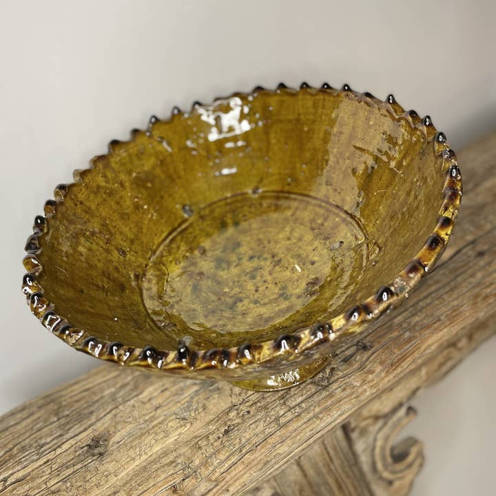 Tamegrouteshop - Wholesale Decorative Plate/Dish/Bowl - Hennabowl LARGE OCHER