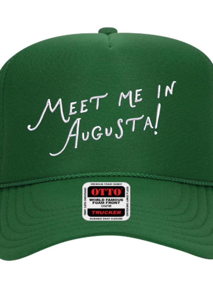 Meet Me in Augusta Trucker Hat for wholesale by La Fête Goods