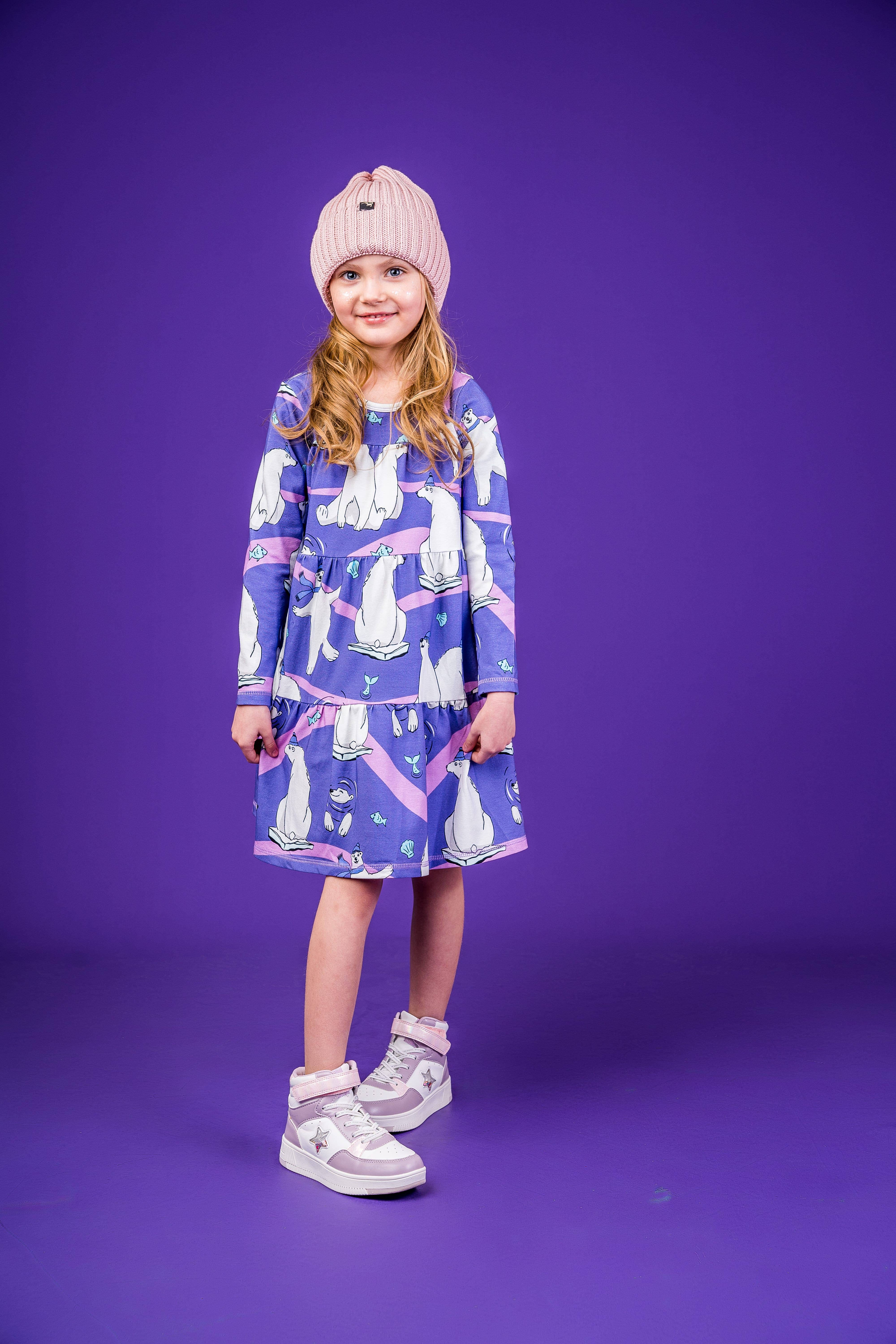 Mullido – wholesale Klänning – Barn – ISBJÖRN - A-LINJEKLÄNNING - AW2414