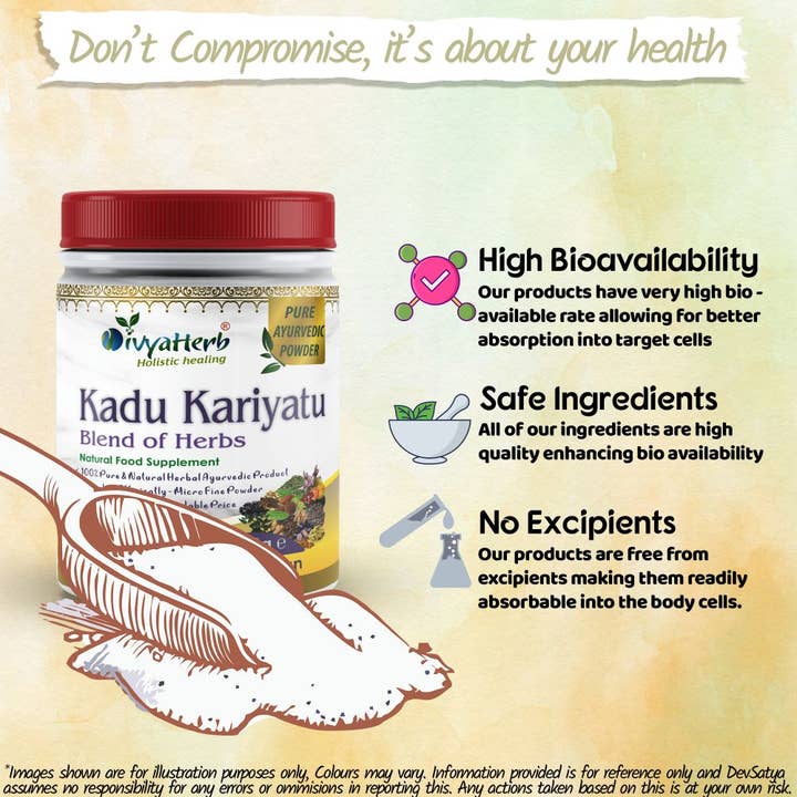 DevSatya Ltd Aushadh, Ayushya, Divyaherb - Wholesale Protein/Superfood Powder - Kadu and Kariyatu Powder