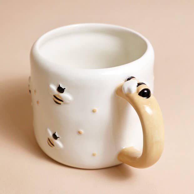 Lisa Angel - Wholesale Coffee Mug - Textured Ceramic Bee Mug