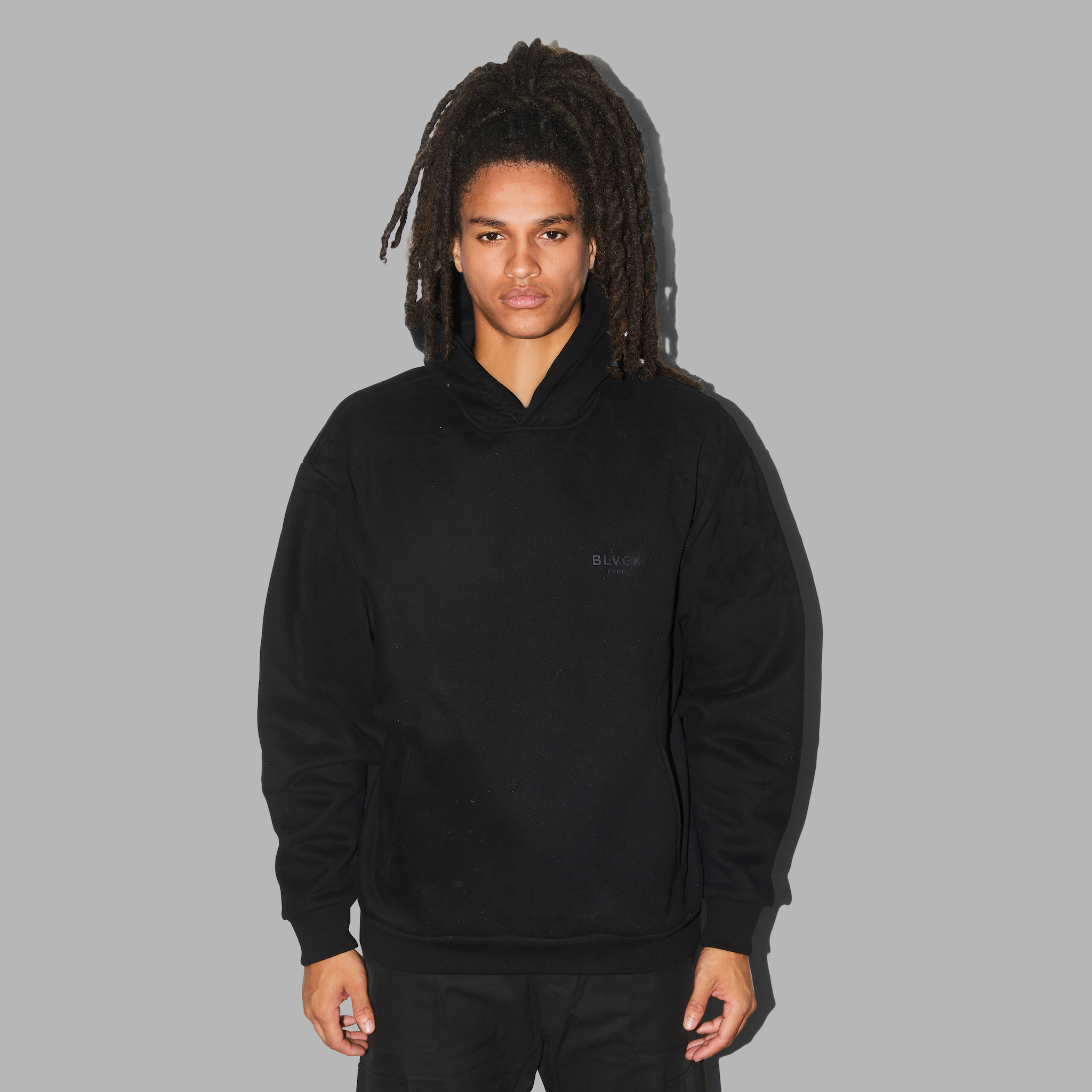 Blvck Paris - Wholesale Hoodie - Heren - Blvck Paris hoodie 'Black' met oversized pasvorm3
