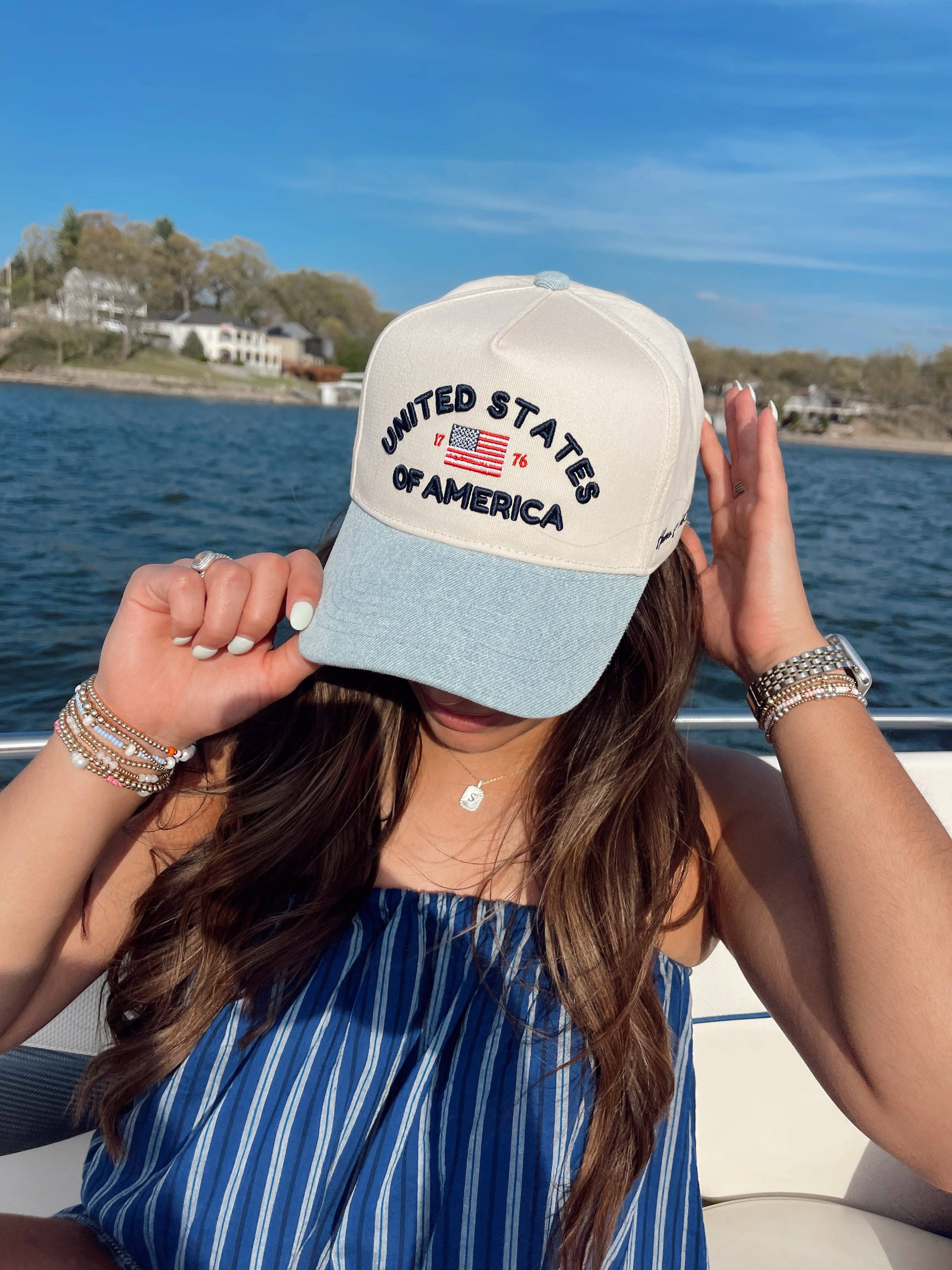 KENZKUSTOMZ - Wholesale Trucker Hat - Women's - United States of America - Denim Blue Vintage Trucker Hat0