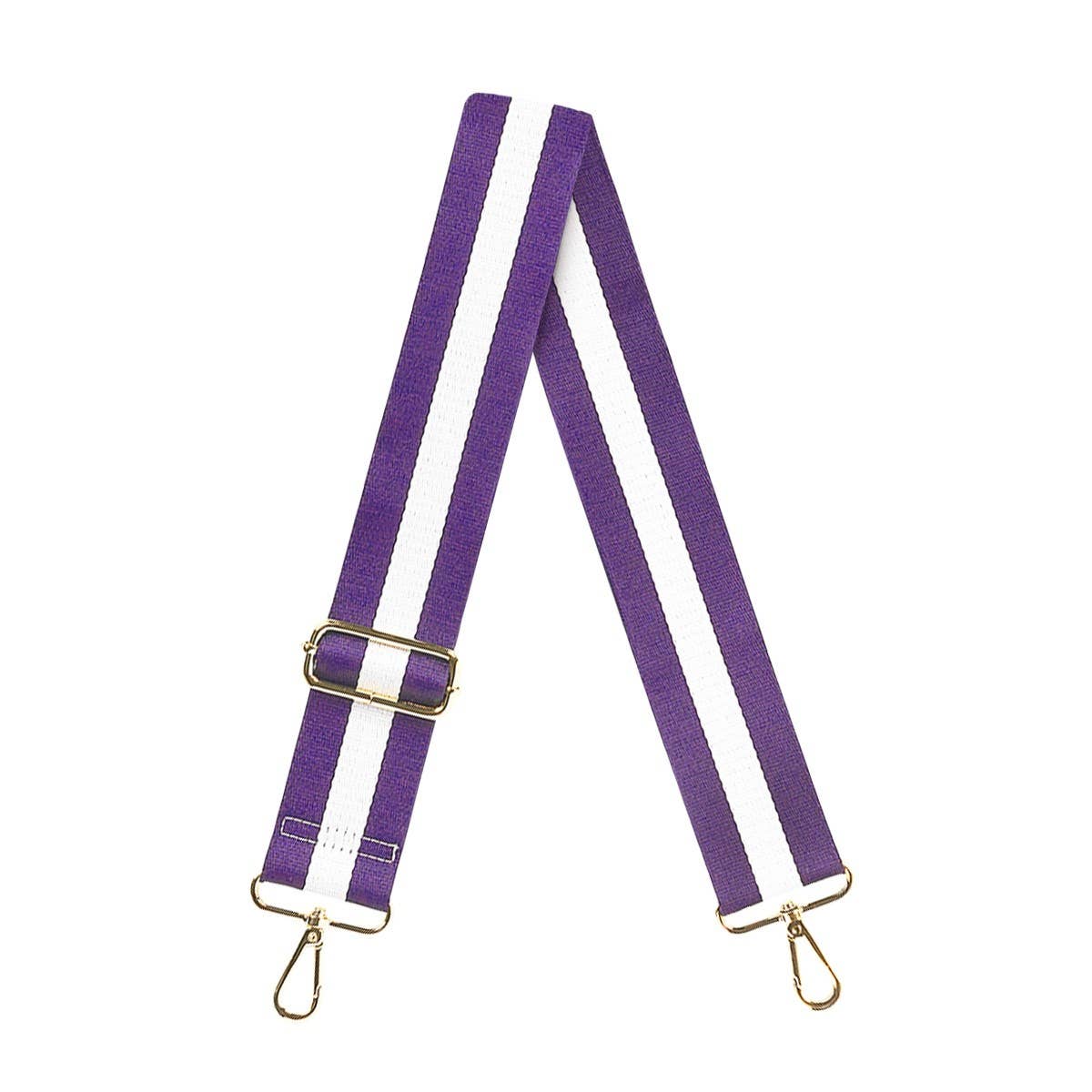 Viv&Lou - Vente Sangle pour sac – femme - Bandoulière à rayures violettes0