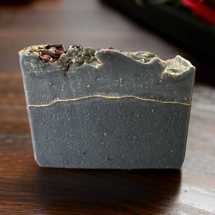 Black Rose Goat Milk Soap Bar for wholesale by Mountain Essentials llc