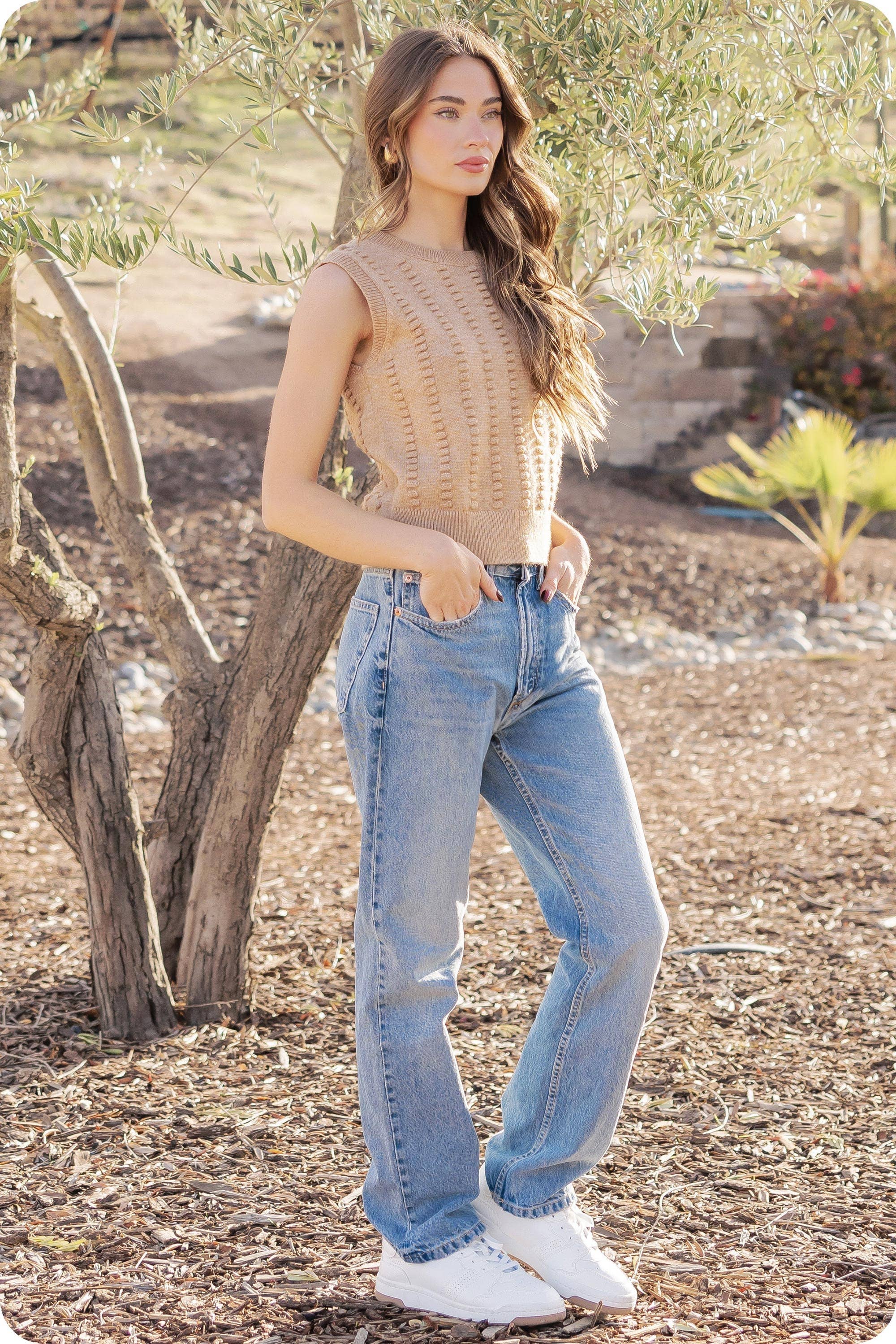 Strut & Bolt - Wholesale Outerwear Vest - Women's - Textured Sweater Vest18