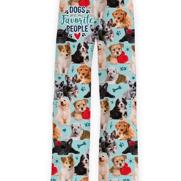 BRIEF INSANITY – Engroshandel Pyjamasunderdel - Dame – Hunde er mine foretrukne mennesker loungebukser