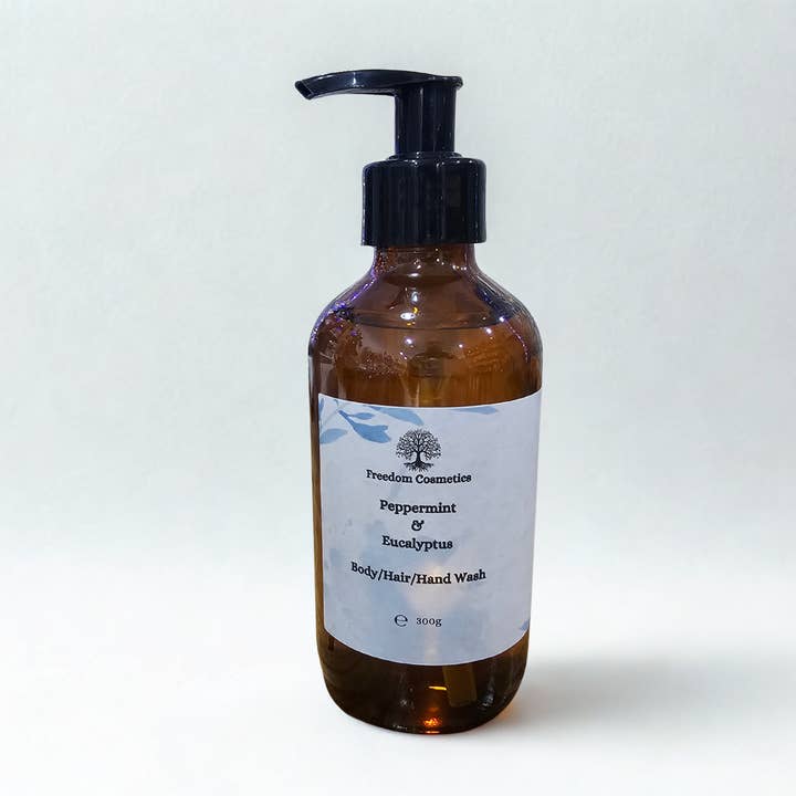 Peppermint & Eucalyptus Multi-Use Hair, Body & Hand Wash for wholesale by Freedom Cosmetics
