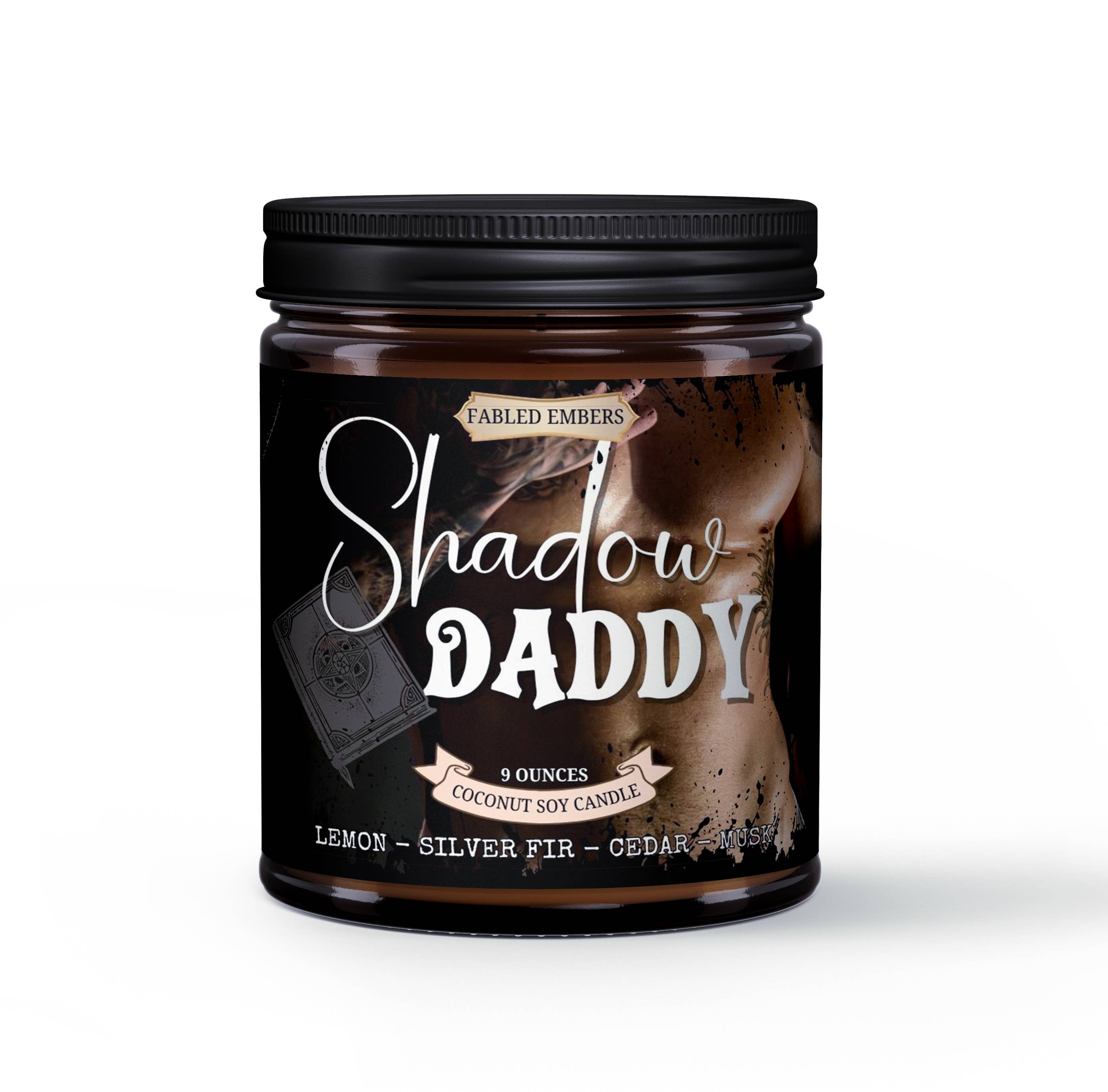 Fabled Embers - Wholesale Jar/Filled Candle - SHADOW DADDY Candle | Spicy Romance Book Lovers1