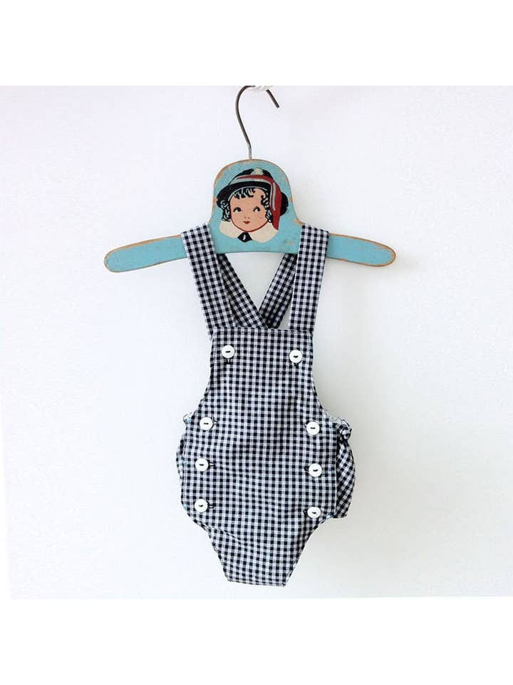 Mabel - Wholesale Romper - Kids - gingham baby romper