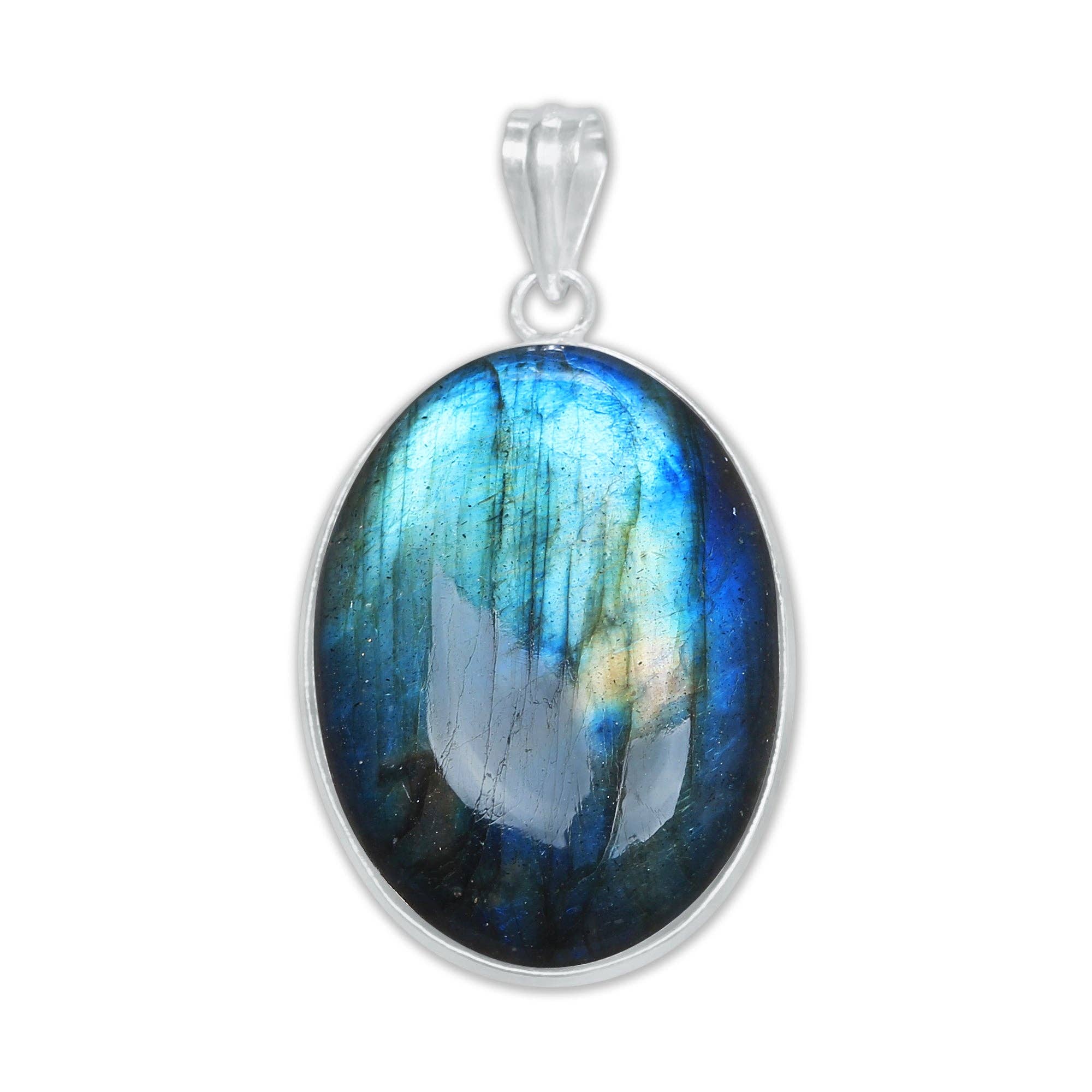 Handmade Jewels - Wholesale Individual Charm/Pendant - Labradorite Minimalist Pendants -  Handmade, Silver-Plated Brass, Wholesale9