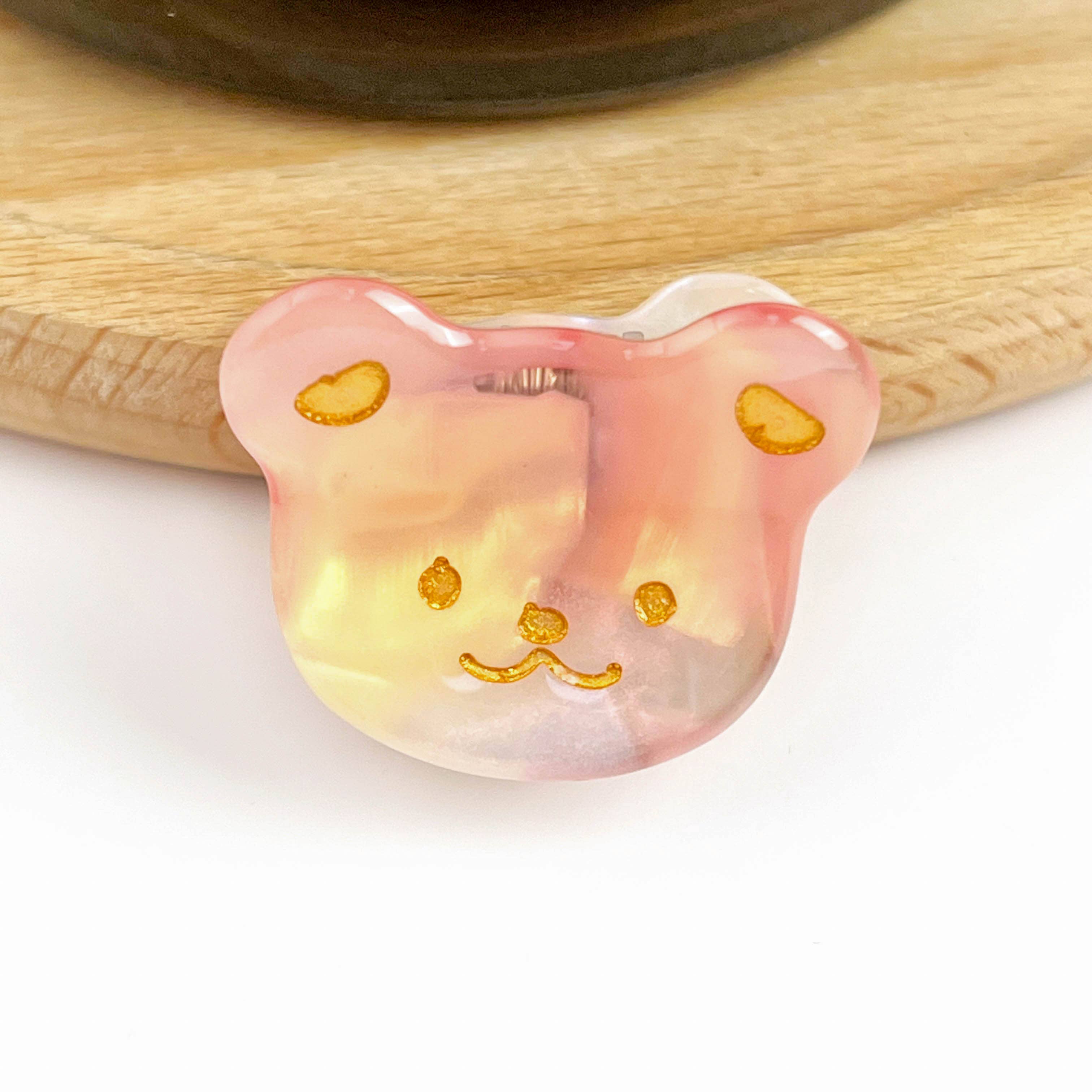 TheDivaSoap - Wholesale Hair Clip - Kids - Cute Bear Head Mini Claw Clip, Acetate Children's Hair Clip7
