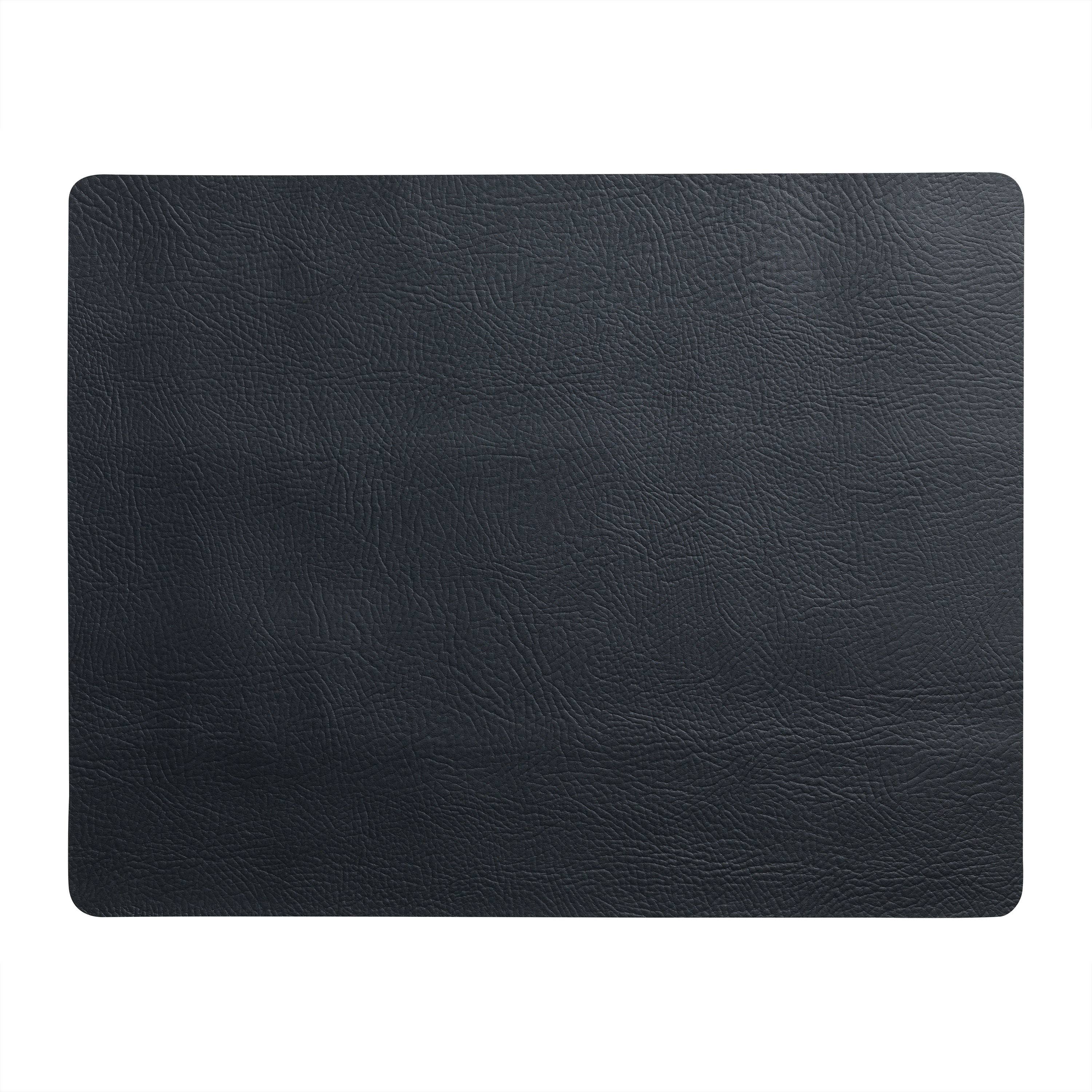 Aida A/S - Wholesale Placemat - Quadro - Placemat 95% Recycled Leather Black 45 X 35 Cm 1 Pc0