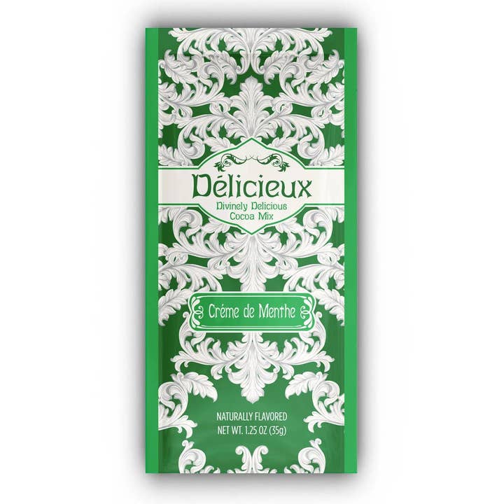McSteven's - Wholesale Hot Cocoa Mix/Kit - Delicieux Creme De Menthe Mint Cocoa (1.25oz Packets)