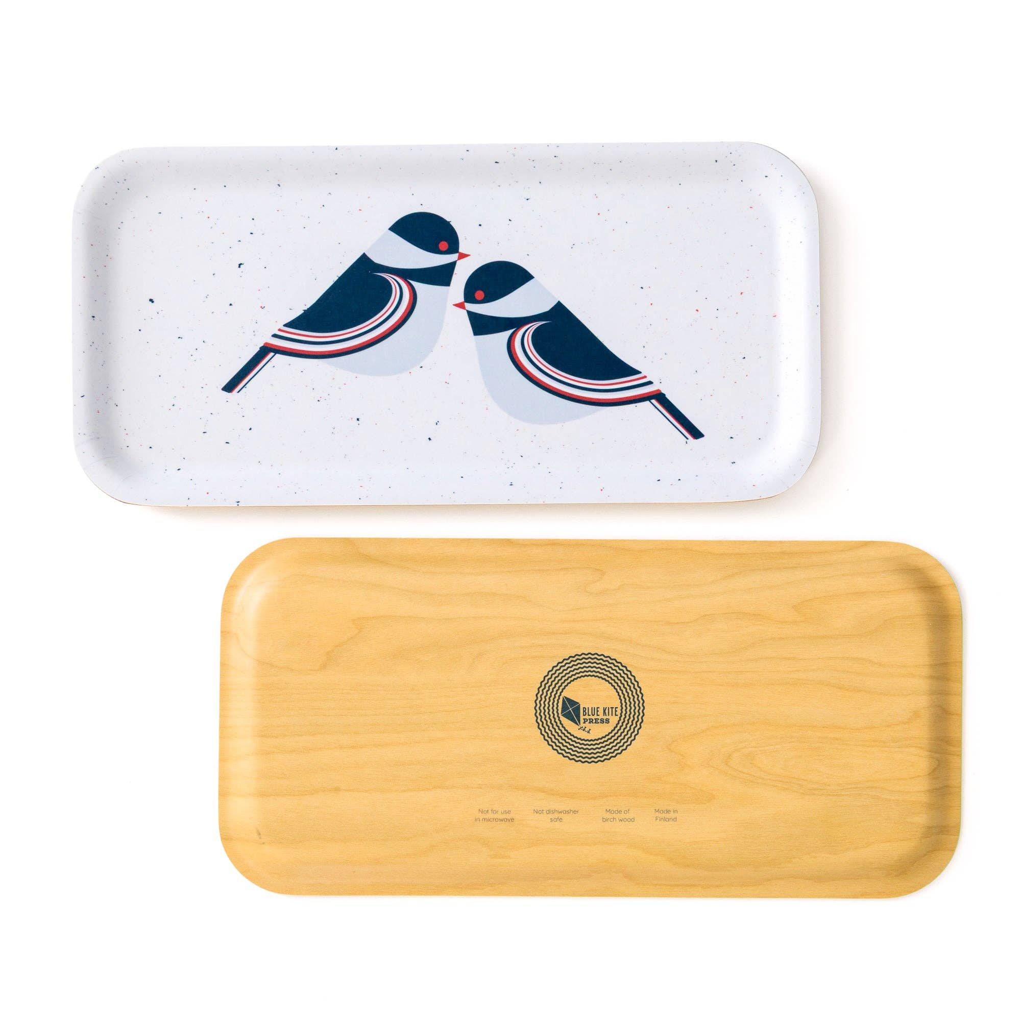 Blue Kite Press - Wholesale Serving Tray - Chickadee Birch Serving Tray1