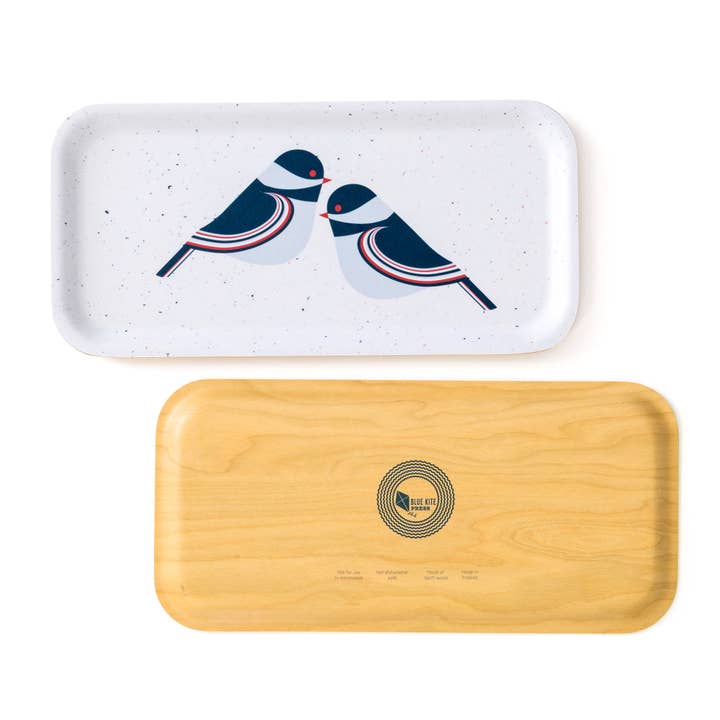 Blue Kite Press - Wholesale Serving Tray - Chickadee Birch Serving Tray1